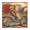 St. George and the Dragon Illustration by Anonymous