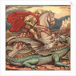 St. George and the Dragon Illustration by Anonymous