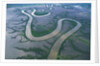 Meandering river in the Kimberley Region of Western Australia, aerial view by Anonymous