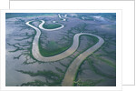 Meandering river in the Kimberley Region of Western Australia, aerial view by Anonymous