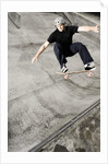 Skateboarder Performing Tricks by Anonymous
