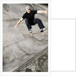 Skateboarder Performing Tricks by Anonymous