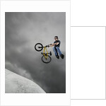 BMX Biker Performing Tricks by Anonymous