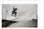 Skateboarder Performing Tricks by Anonymous