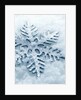 Snowflake Shaped Christmas Ornament Lying in the Snow by Anonymous