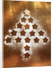 Outline of Christmas Cookies Arranged into Tree Shape by Anonymous