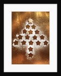 Outline of Christmas Cookies Arranged into Tree Shape by Anonymous