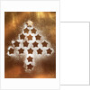 Outline of Christmas Cookies Arranged into Tree Shape by Anonymous