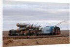 Spacecraft on the Way to Launch Pad by Anonymous