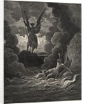 Forthwith Upright He Rears from off the Pool His Mighty Statureby Gustave Dore by Anonymous