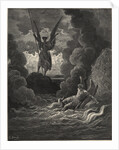 Forthwith Upright He Rears from off the Pool His Mighty Statureby Gustave Dore by Anonymous