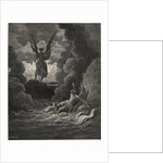 Forthwith Upright He Rears from off the Pool His Mighty Statureby Gustave Dore by Anonymous