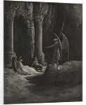 Before the Gates There Sat on Either Side a Formidable Shape by Gustave Dore