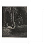 Before the Gates There Sat on Either Side a Formidable Shape by Gustave Dore