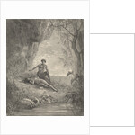 Leaning, Half-Raised, With Looks of Cordial Love, Hung Over Her Enamored by Gustave Dore