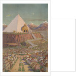 An Idealistic Depiction of the Atlantean Mystery Temple by J. Augustus Knapp