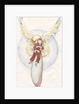 Illustration of an Angel Holding a Boy by Paul Cline
