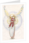 Illustration of an Angel Holding a Boy by Paul Cline