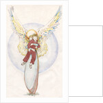 Illustration of an Angel Holding a Boy by Paul Cline
