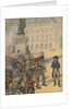 Illustration of Napoleon Standing Up to a Revolutionary Mob by Jacques Onfroy de Breville