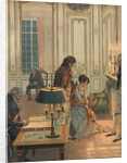 Illustration of Napoleon Bidding Josephine Farewell by Jacques Onfroy de Breville