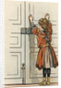 Illustration of a Child by a Door by Jacques Onfroy de Breville
