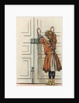 Illustration of a Child by a Door by Jacques Onfroy de Breville