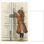 Illustration of a Child by a Door by Jacques Onfroy de Breville