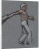 Illustration of a Jai Alai Player in Motion by Alexandra Day