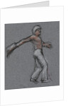 Illustration of a Jai Alai Player in Motion by Alexandra Day