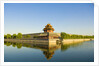 Corner Tower and Moat by Anonymous