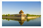 Corner Tower and Moat by Anonymous