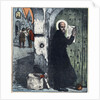 Illustration of Saint Francis of Sales Posting Tracts on Protestant Homes by Anonymous