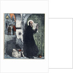 Illustration of Saint Francis of Sales Posting Tracts on Protestant Homes by Anonymous