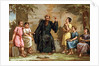 Illustration of Saint Benedict Teaching Boys by Anonymous