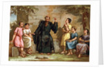 Illustration of Saint Benedict Teaching Boys by Anonymous