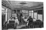 Illustration of a Dining Car on the Orient Express by Anonymous