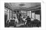 Illustration of a Dining Car on the Orient Express by Anonymous