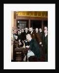 Alexander Graham Bell Making Telephone Call by Anonymous