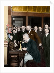 Alexander Graham Bell Making Telephone Call by Anonymous