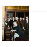 Alexander Graham Bell Making Telephone Call by Anonymous