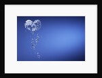Heart shape formed with bubbles by Anonymous