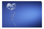 Heart shape formed with bubbles by Anonymous