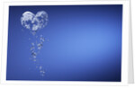 Heart shape formed with bubbles by Anonymous
