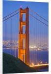 Tower of Golden Gate Bridge and San Francisco at Dusk by Anonymous