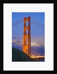 Tower of Golden Gate Bridge and San Francisco at Dusk by Anonymous
