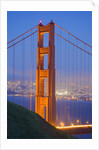 Tower of Golden Gate Bridge and San Francisco at Dusk by Anonymous