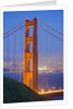 Tower of Golden Gate Bridge and San Francisco at Dusk by Anonymous