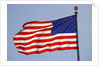 American Flag on Flagpole by Anonymous