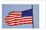 American Flag on Flagpole by Anonymous
